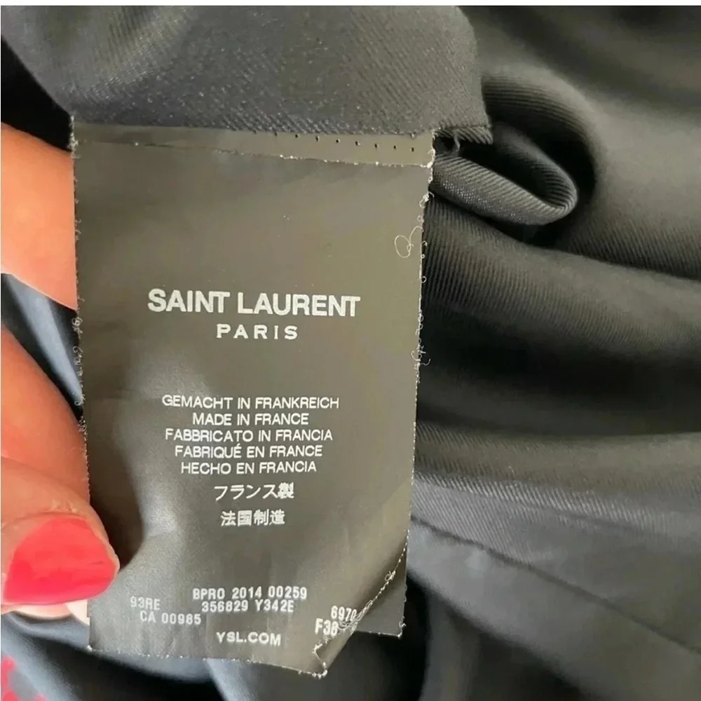 Saint Laurent black hearts shift mini dress - Picture 5 of 10
